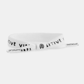 Rastaclat - Pulsera Blanca Positive Vibes