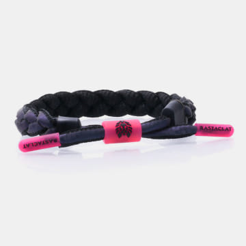 Rastaclat - Bracelet Dark Matter Noir Reflechissant Iridescent
