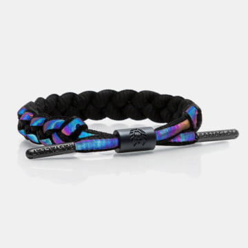 Rastaclat - Bracelet Void Med Noir Reflechissant Iridescent