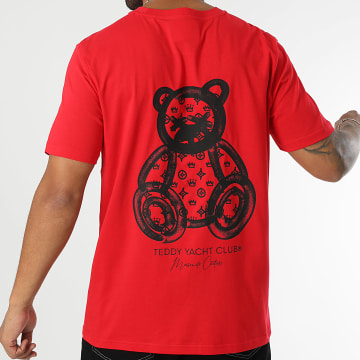 Teddy Yacht Club - Tee Shirt Oversize Maison De Couture Rush Rouge Noir