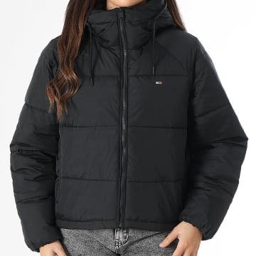 Tommy Jeans - Puffer Ext Mujer con Capucha 8841 Negro