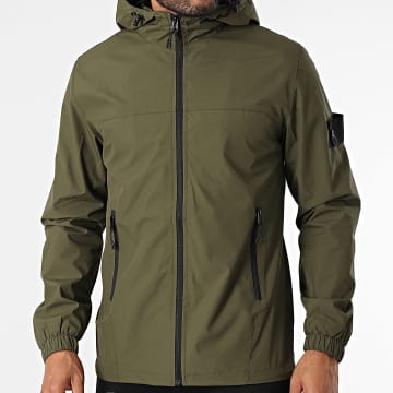 Zayne Paris  - Coupe-Vent Capuche Vert Kaki