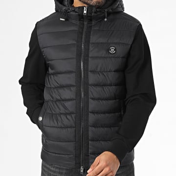 Jack And Jones - Veste Capuche Zippée Jagger Hybrid Noir