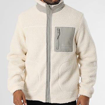 Produkt - Veste Zippée Sherpa Chris Teddy Ecru Gris