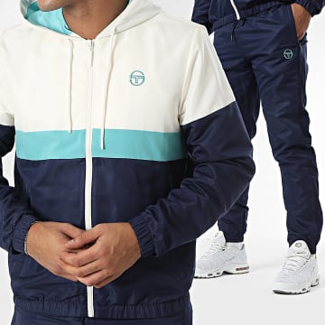 Sergio Tacchini - Kango Traje con Capucha 40797 Azul Marino Beige Claro