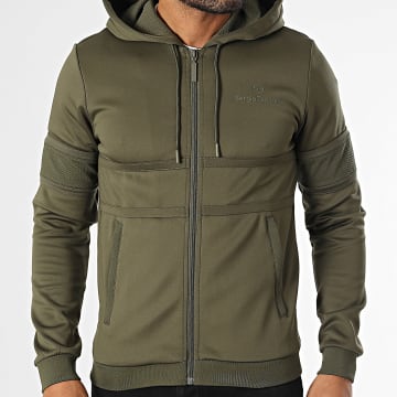 Sergio Tacchini - Sweat Zippé Capuche Mihon 40861 Vert Kaki