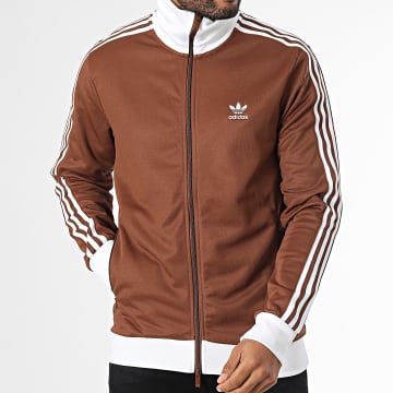 Adidas Originals - Veste Zippée A Bandes Classic IY9879 Marron