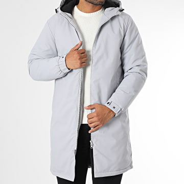 Classic Series - Doudoune Capuche Longue Gris