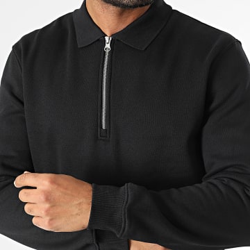 Only And Sons - Sweat Col Zippé Abbott Noir