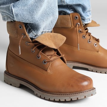 Timberland Boots Premium 6 In Lace Waterproof A2HR8 Medium Brown Full Grain LaBoutiqueOfficielle