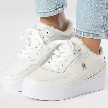 Tommy Hilfiger - Baskets Femme Essential Platform 8349 Ancient White