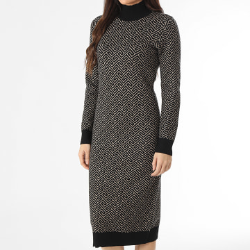 Vero Moda - Abito Maglione donna a collo alto Aria Beige Nero