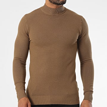 Classic Series - Pull Col Montant Camel - LaBoutiqueOfficielle.com