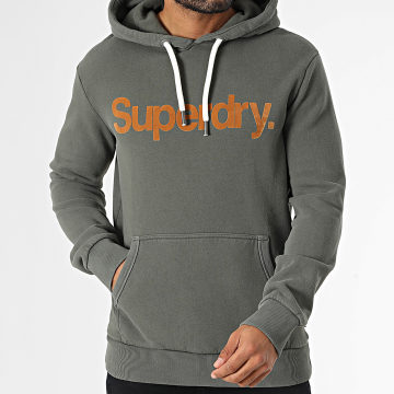 Superdry - Klassieke kern Logo Hoody M2013707A Kaki Groen