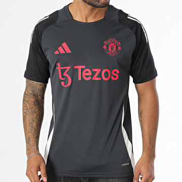 Adidas Sportswear - Maillot De Foot A Bandes Manchester United IS8086 Gris Anthracite Noir