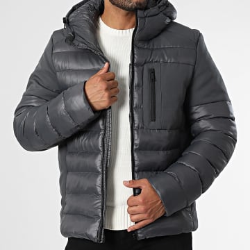 Classic Series - Doudoune Capuche Gris Anthracite