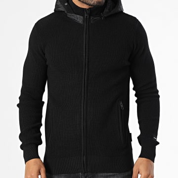 Classic Series - Gilet Zippée Capuche Georjes 35-810 Noir