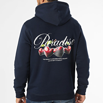 Luxury Lovers - Sweat Capuche Paradise Cherry Bleu Marine
