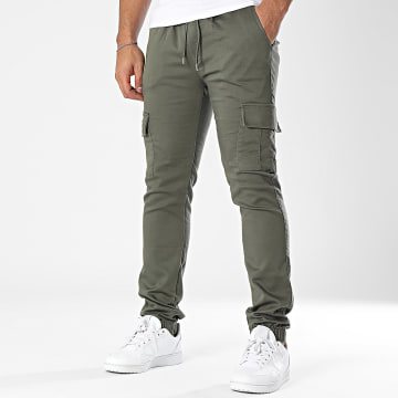 Project X Paris - Pantalon Cargo T239020 Vert Kaki Foncé