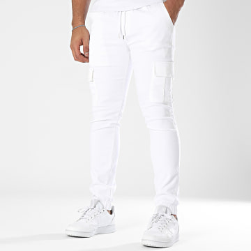 Project X Paris - Pantalon Cargo T239020 Blanc