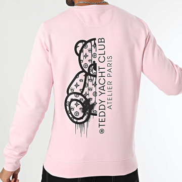 Teddy Yacht Club - Atelier Paris Sudadera Cuello Redondo Rosa Negro