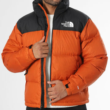 The North Face - Nuptse Retro Chaqueta de pluma con capucha 1996 A3C8D Naranja