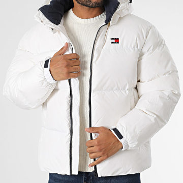 Tommy Jeans - Doudoune Flag Back Alaska Puffer 0479 Blanc