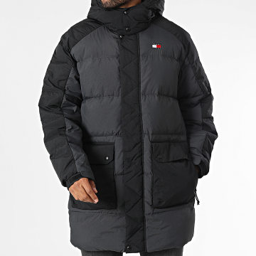 Tommy Jeans - Parka Two Tone 9999 Gris Anthracite Noir