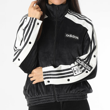 Adidas Originals - Veste Zippée Femme A Bandes ABRK IW5581 Noir Blanc