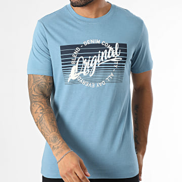 Blend - Tee Shirt 20717959 Bleu Clair