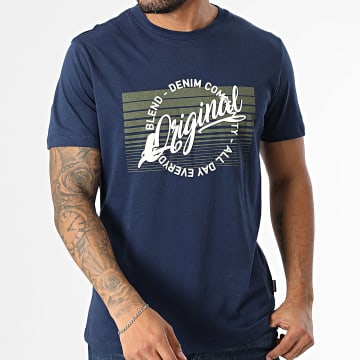 Blend - Tee Shirt 20717959 Bleu Marine
