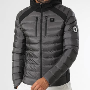 Comme Des Loups - Doudoune Capuche Chauffante Pyrennes Gris Anthracite