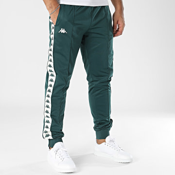Pantaloni kappa verdi strisce bianche best sale