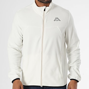 Kappa - Saurion 341N4PW Chaqueta polar con cremallera y logotipo beige