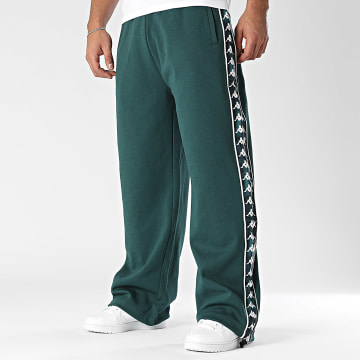 Kappa - Papilogt 351M8CW Pantalón de chándal banda verde botella