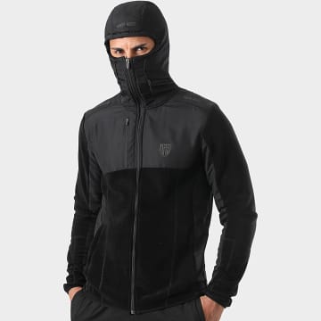 MA9 Mafia Nueve - Veste Polaire Cagoule Essential Black Reflective