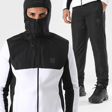 MA9 Mafia Nueve - Set di felpe con cappuccio Essential Black White Reflective Polar
