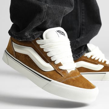 Vans - Knu Skool CS0BRO1 Varken Suède Bruin Sneakers