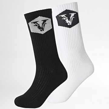 Joluvi 230667000s Coolmax Classic Lot De 2 Paires De Chaussettes Unisexes- Blanc- Mixte White