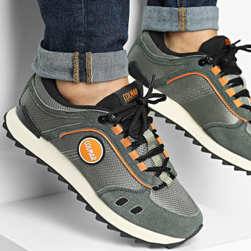 Colmar - Travis Sport Umby 065 Khaky Groen Zwart Oranje Sneakers