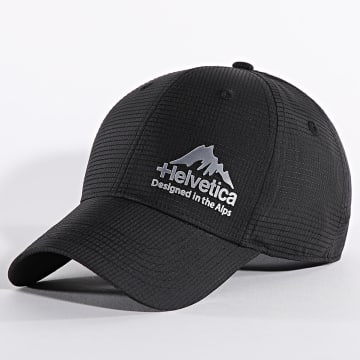 Helvetica - Gorra reflectante negra Geko