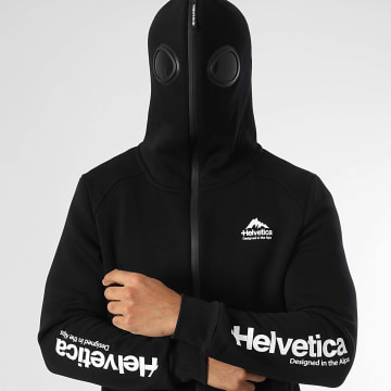 Helvetica - Avron Sudadera con cremallera negra