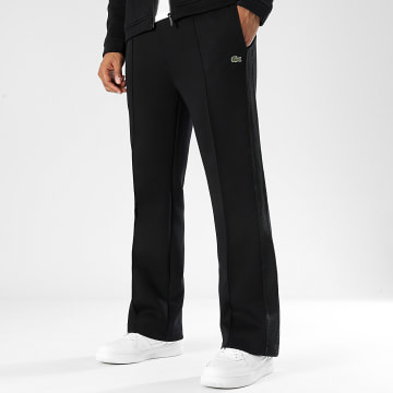 Lacoste - Pantalon Jogging A Bandes Logo Brodé Crocodile Noir