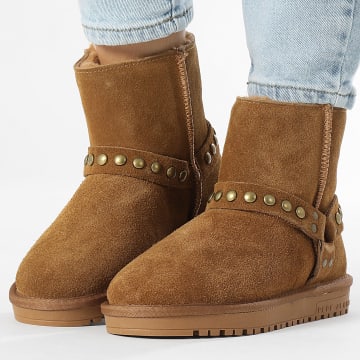 Pepe Jeans - Boots Femme Diss Biker PLS50532 Cognac Brown