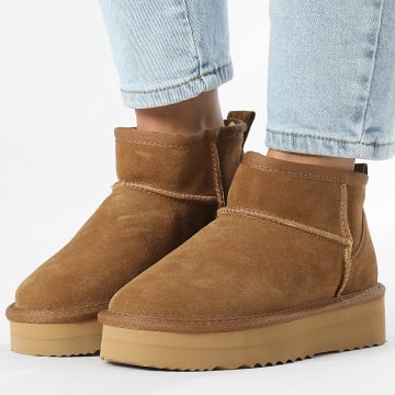 Pepe Jeans Boots Femme Dissy Young PLS50536 Tobacco Brown LaBoutiqueOfficielle