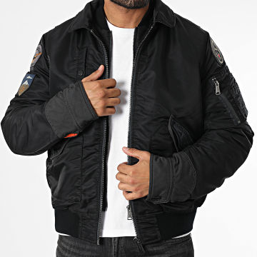 Schott NYC - 210 Vintrs Chaqueta negra con cremallera