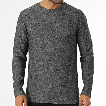 Teddy Smith - Tee Shirt Manches Longues Kaylen 11017042D Gris Anthracite Chiné