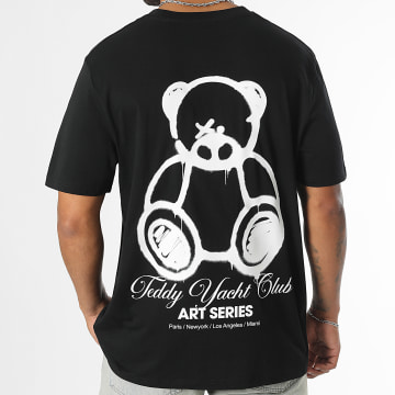 Teddy Yacht Club - Tee Shirt Oversize Large Art Series Script Nero