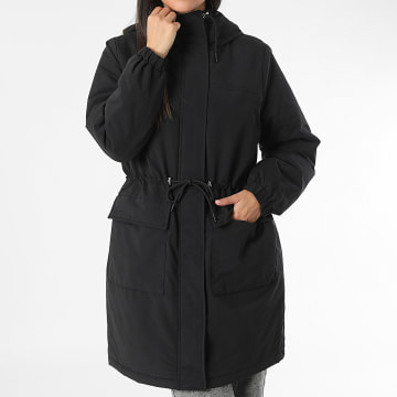 Vero Moda - Parka con capucha Alma Mujer Negro