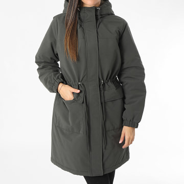 Vero Moda - Parka con capucha Alma, mujer Gris antracita